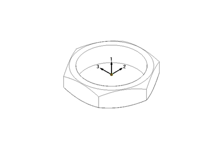 NUT  KM 20X1,5   SW 24