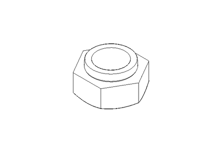 Serrated nut M16 St-Zn