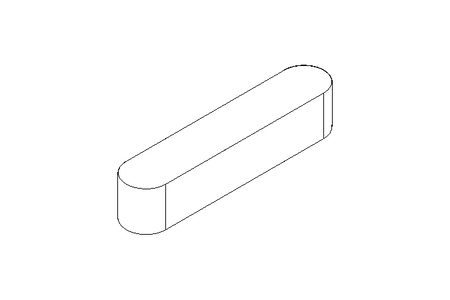 Passfeder DIN6885-1 A 20x4x4 1.4571