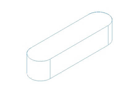 Chaveta DIN6885-1 A 32x8x7 1.4571