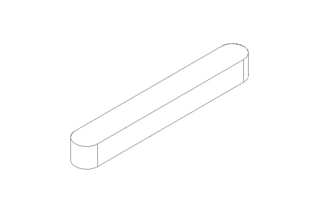 Passfeder DIN6885-1 A 60x8x7 1.4571