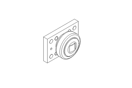 Combined bearing with plate