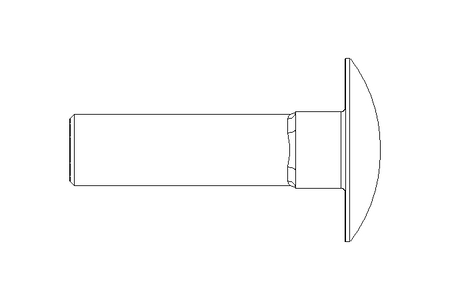 Cup square bolt M8x30 A2-70 DIN 603