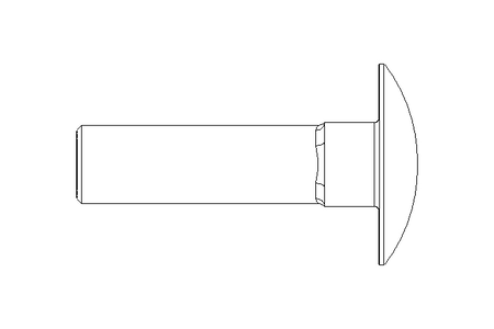 Vis à tête bombée M8x30 A2 DIN603