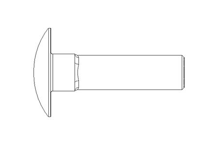 Vis à tête bombée M8x30 A2 DIN603