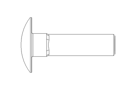 Vis à tête bombée M8x30 A2 DIN603