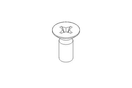 Countersunk head screw M8x20 A2 70