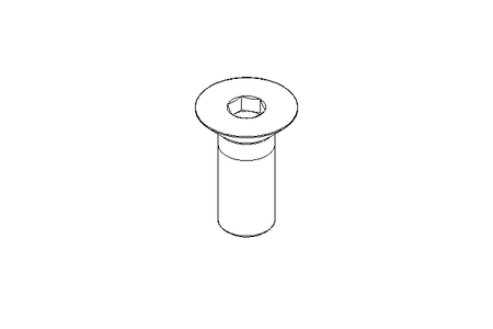 Countersunk head screw DIN7991 M20x50