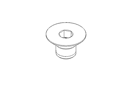 Countersunk head screw M8x10 A2 70