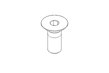 Countersunk head screw M10x25 A2 70