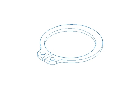 Tear-off ring 17x1 1.4122 DIN471