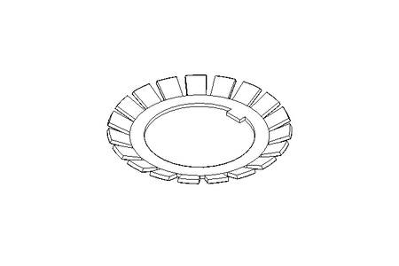 Locking bracket MB7 35x57 St DIN5406