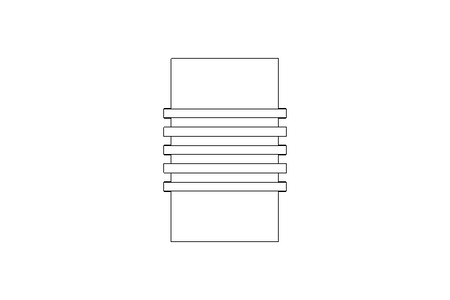 Rubber bellows L=120 d=66 DN65 1.4571