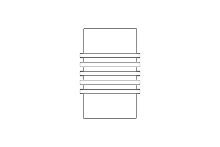 Rubber bellows L=120 d=66 DN65 1.4571