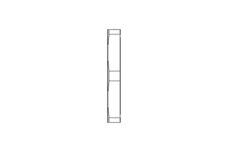 Hexagon lock nut M25 Ni-plated brass