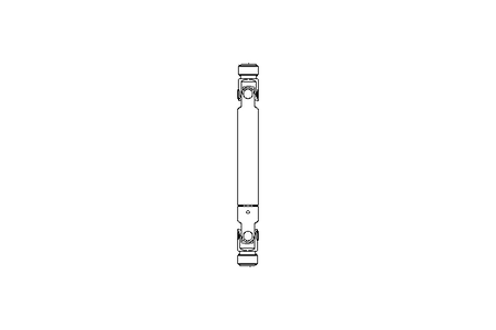 Universal joint shaft D=20 L1=210 L2=250