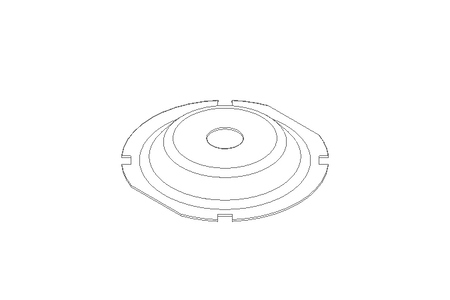 Membrane/diaphragme D=50 L/H=8 EPDM