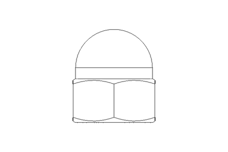 Hexagon cap nut M20 A2 DIN1587