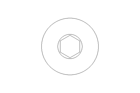 Flat head screw M10x30 A2 ISO7380