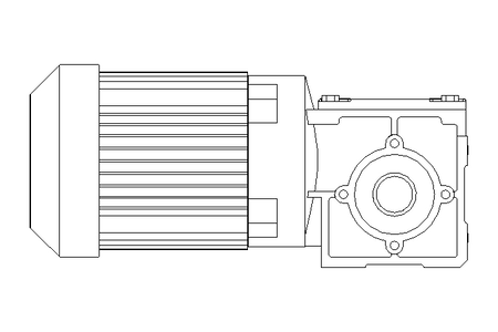 Right-angle geared motor 0.25kW 79 1/min