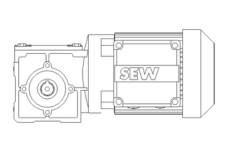 Right-angle geared motor 0.25kW 79 1/min