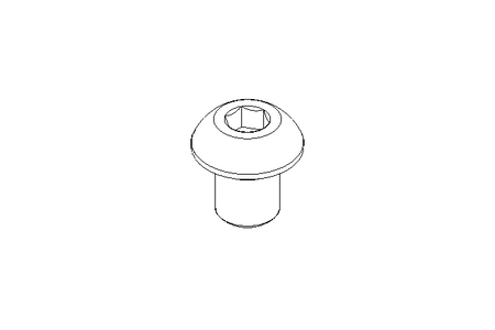 Tornillo de cabeza plana M8x10 A2