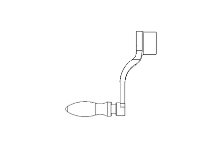 Ручной кривошип R= 80  V=10