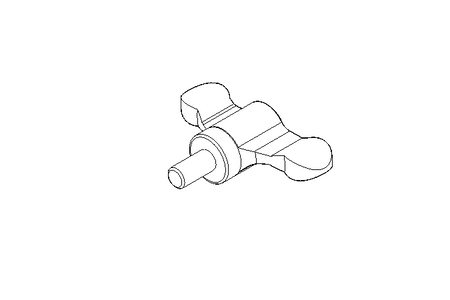 Flügelgriff M6x12 Niro