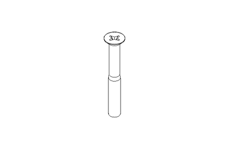 Senkschraube mit Schlitz M10x80 A2 70