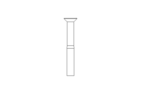 Senkschraube mit Schlitz M10x80 A2 70