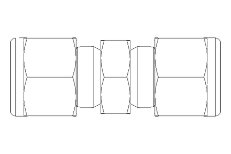 Pipe screw connector 8/8 stainless steel