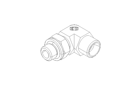 Threaded elbow connector L 10 G1/4" St