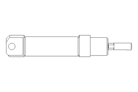 Doppelt wirkender Zylinder D16 Hub10