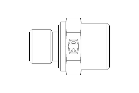 Einschraubstutzen L 12 R1/4" Niro