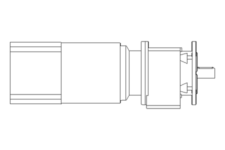 Spur gear motor 3kW 247 1/min