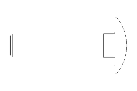 Vis à tête bombée M10x45 A2 DIN603