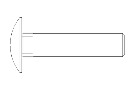 Round head screw M10x45 A2 DIN603