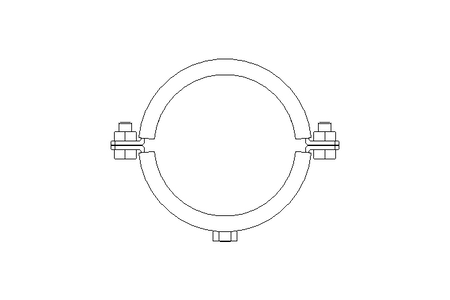 Rohrschelle 83-91 mm StZn