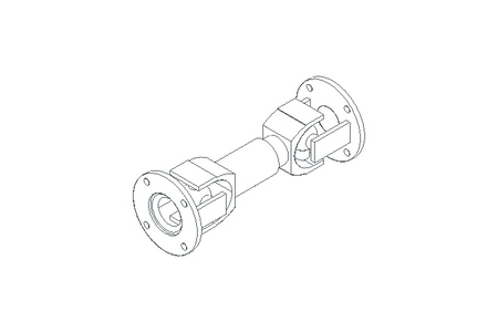 Universal joint shaft D=90 L1=235 L2=275