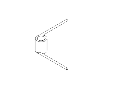 Torsion spring 0.95N/deg D1=25.5 D2=17.5