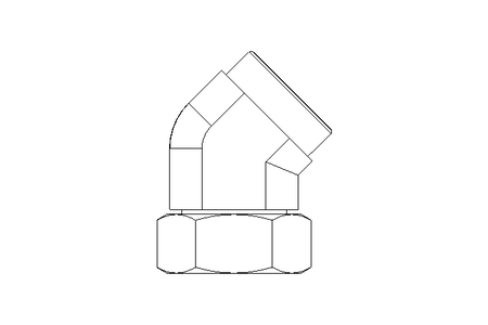 Winkelverschraubung L 42 St ISO8434