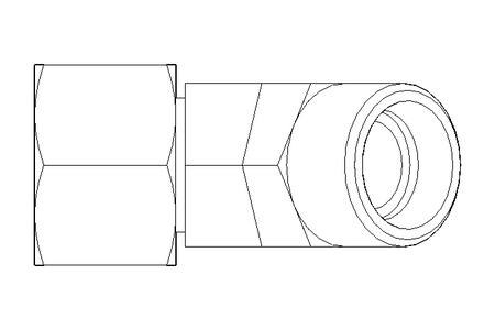 Racor roscado acodado L 15 M22x1,5 St