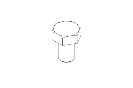 Hexagon screw M5x8 A2 DIN 933 Tuflok