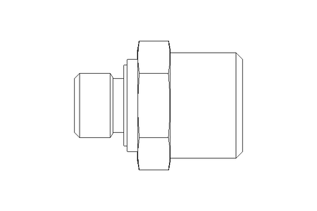 Connecting piece L 10 G1/8" St ISO8434