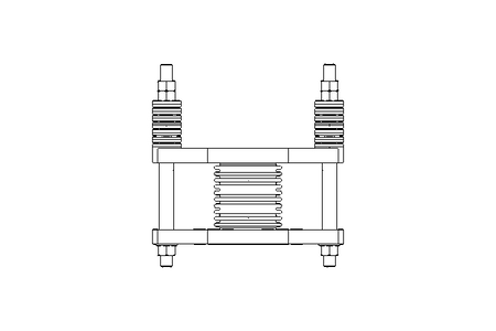 Kompensator DN100 mit Begrenzung