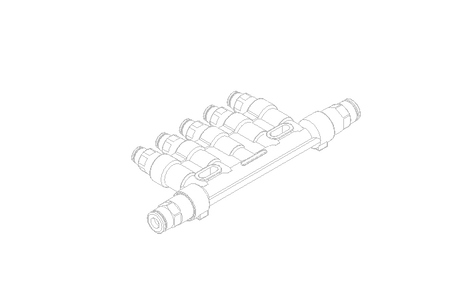 DISTRIBUTOR 5-Fach,16-16-16-16-6