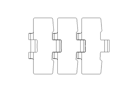 Flat-top chain SSC8811B-3.5IN B=88.9