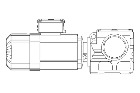 Worm gear motor 0.75kW 20 1/min