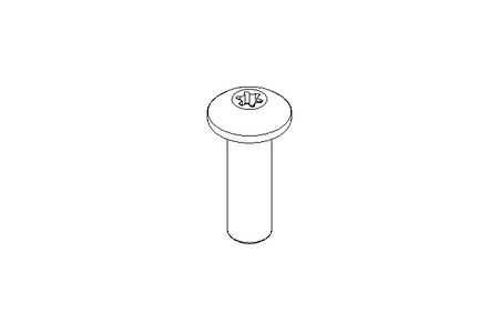 Vis à tête plate M5x16 A2 ungenormt