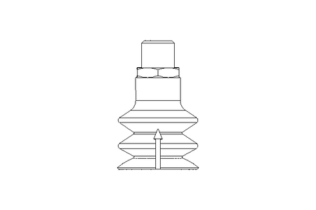 Balgsauggreifer D32 2,5 Falten